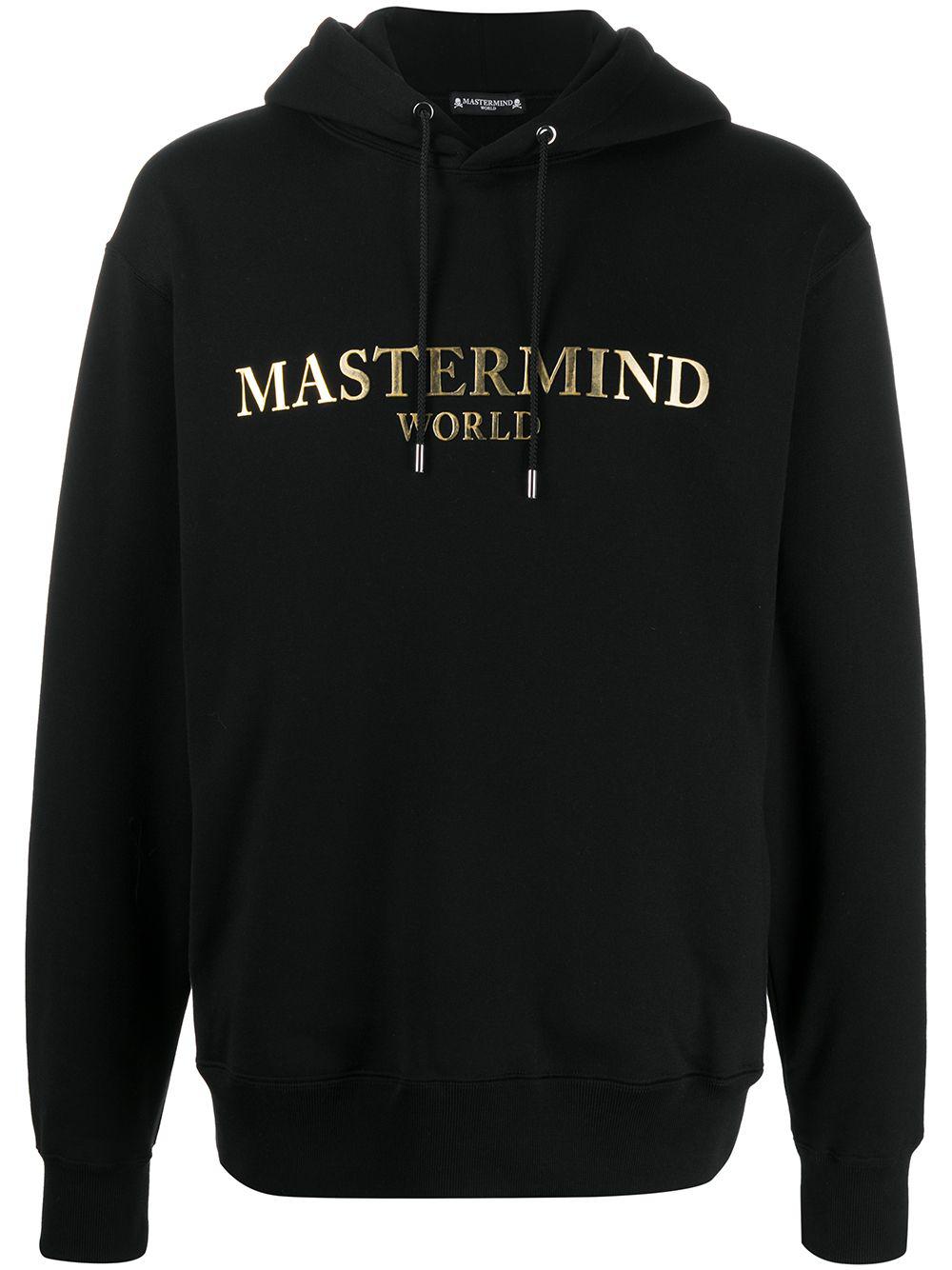 logo plaque hoodie by MASTERMIND