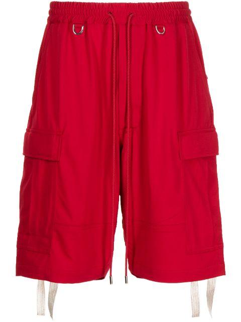 logo-print bermuda shorts by MASTERMIND