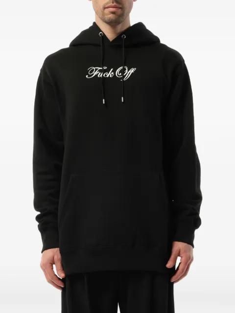 logo-print drawstring hoodie by MASTERMIND