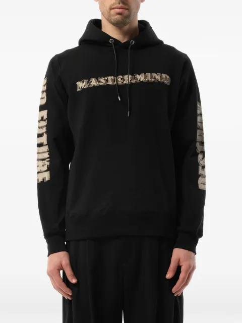 logo-print drawstring hoodie by MASTERMIND