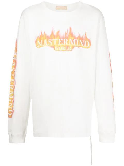 logo-print long-sleeve T-shirt by MASTERMIND