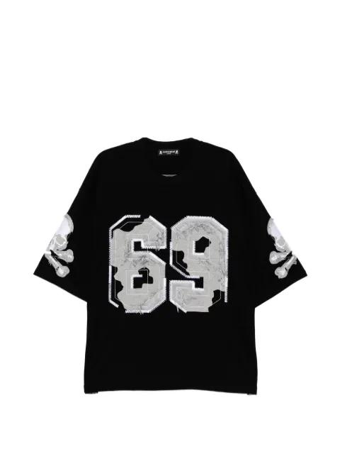 number motif T-shirt by MASTERMIND