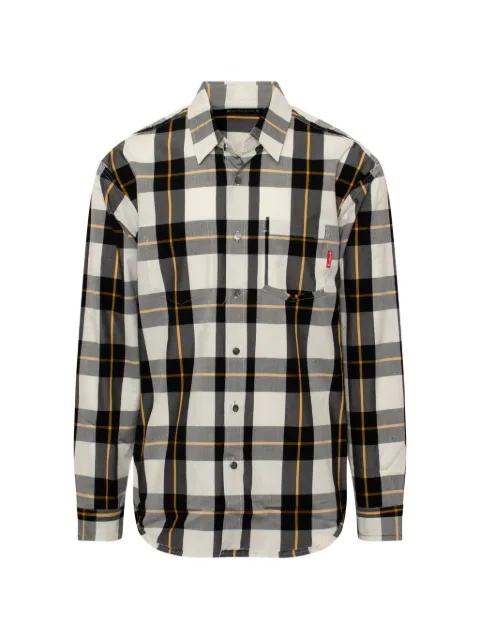 plaid-motif cotton shirt by MASTERMIND