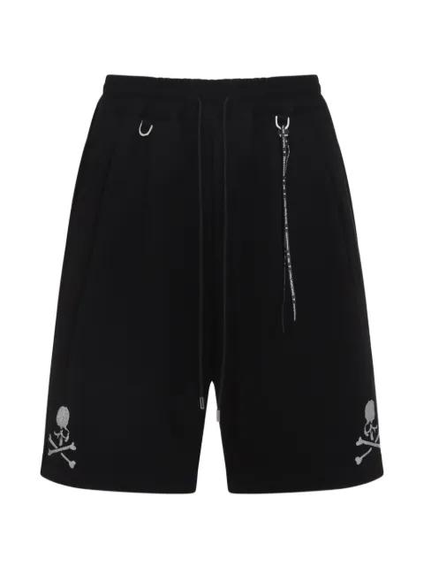 skull drawstring shorts by MASTERMIND