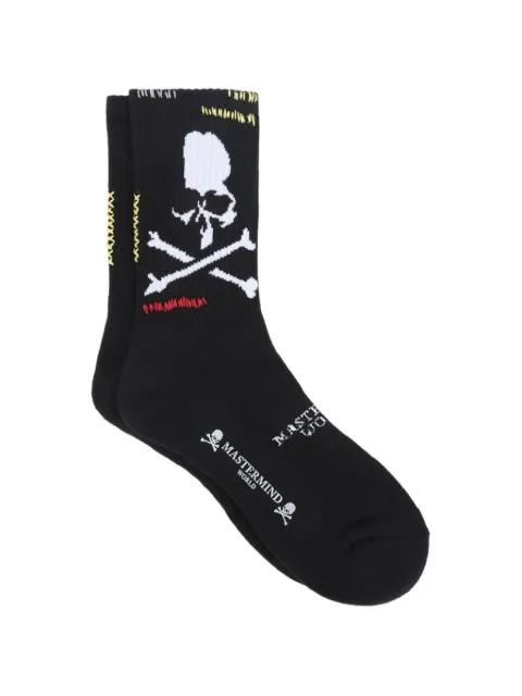 skull graphic socks by MASTERMIND
