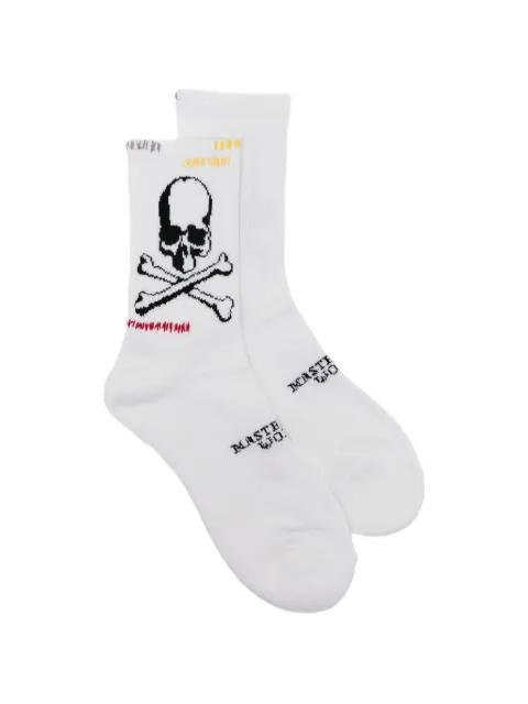 skull-motif socks by MASTERMIND
