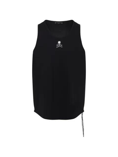 skull-motif tank top by MASTERMIND
