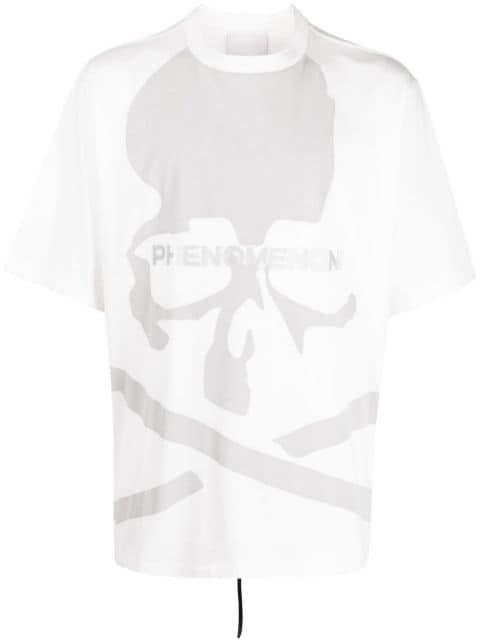 skull-print detail T-shirt by MASTERMIND