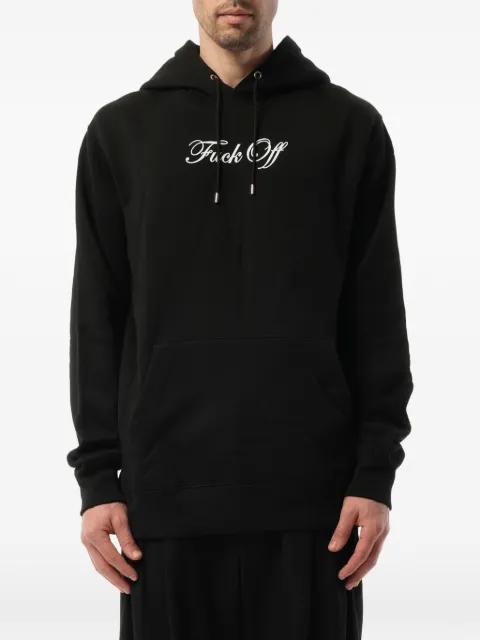 skull-print drawstring hoodie by MASTERMIND