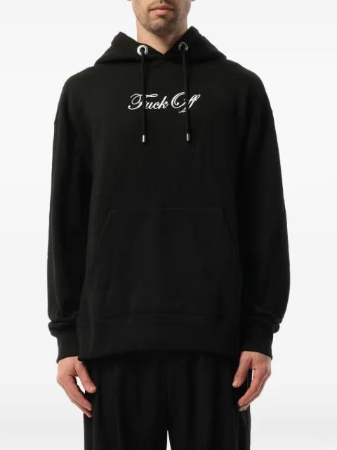 skull-print drawstring hoodie by MASTERMIND
