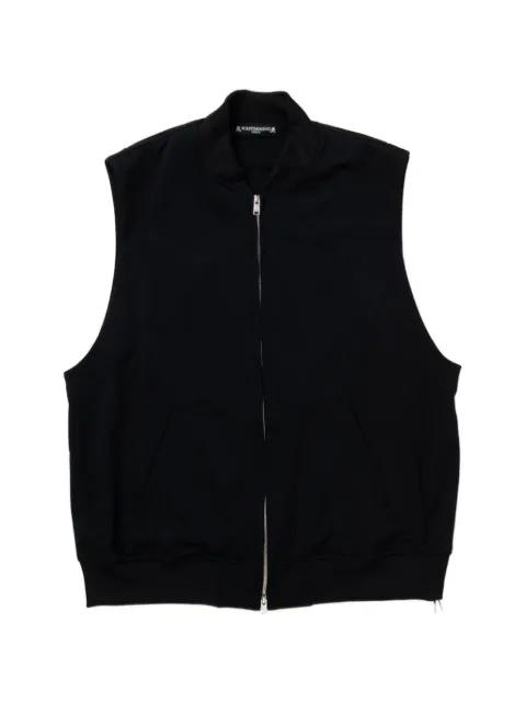 skull ribbed gilet by MASTERMIND