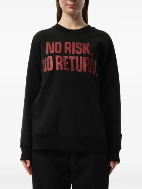 slogan-print crew-neck sweatshirt by MASTERMIND