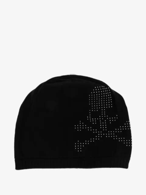 studded skull beanie hat by MASTERMIND