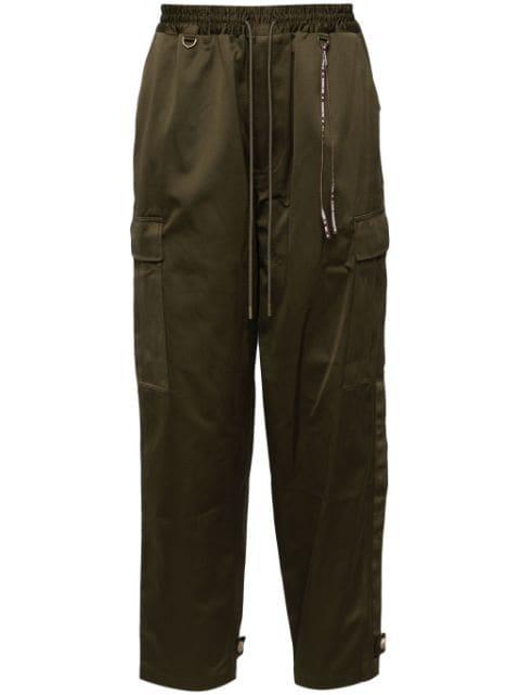 tapered cargo trousers by MASTERMIND