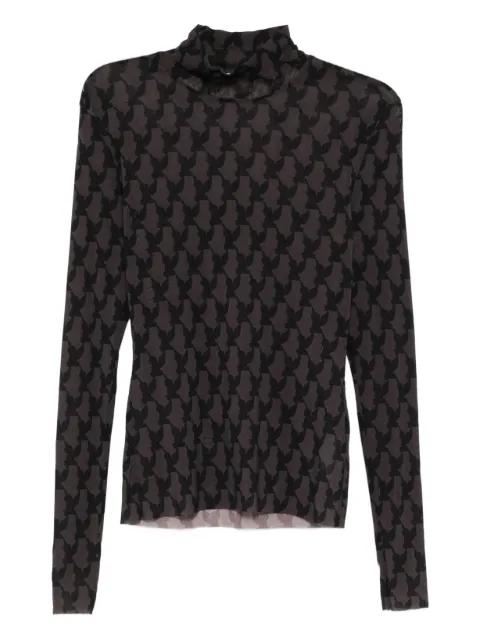 pattern-printed top by MASU