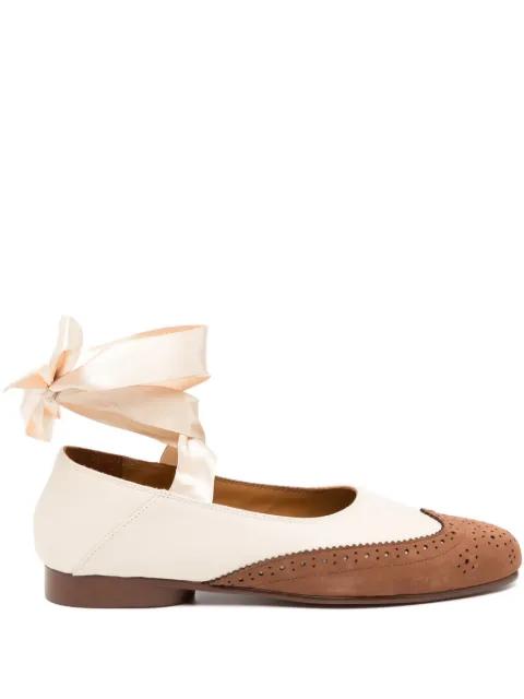 wing tip ballet shoes by MASU