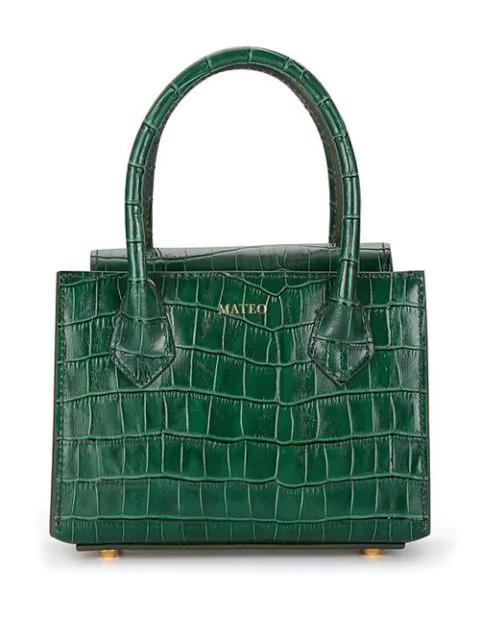 Diana croc-effect leather tote by MATEO