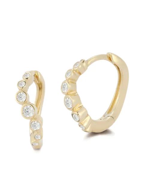 bezel-cut diamond earrings by MATEO