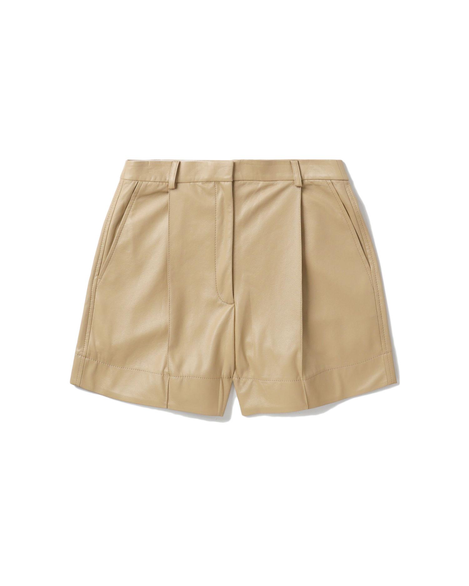 Pleated front shorts by MATERIEL