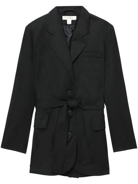 belted single-breasted blazer by MATERIEL