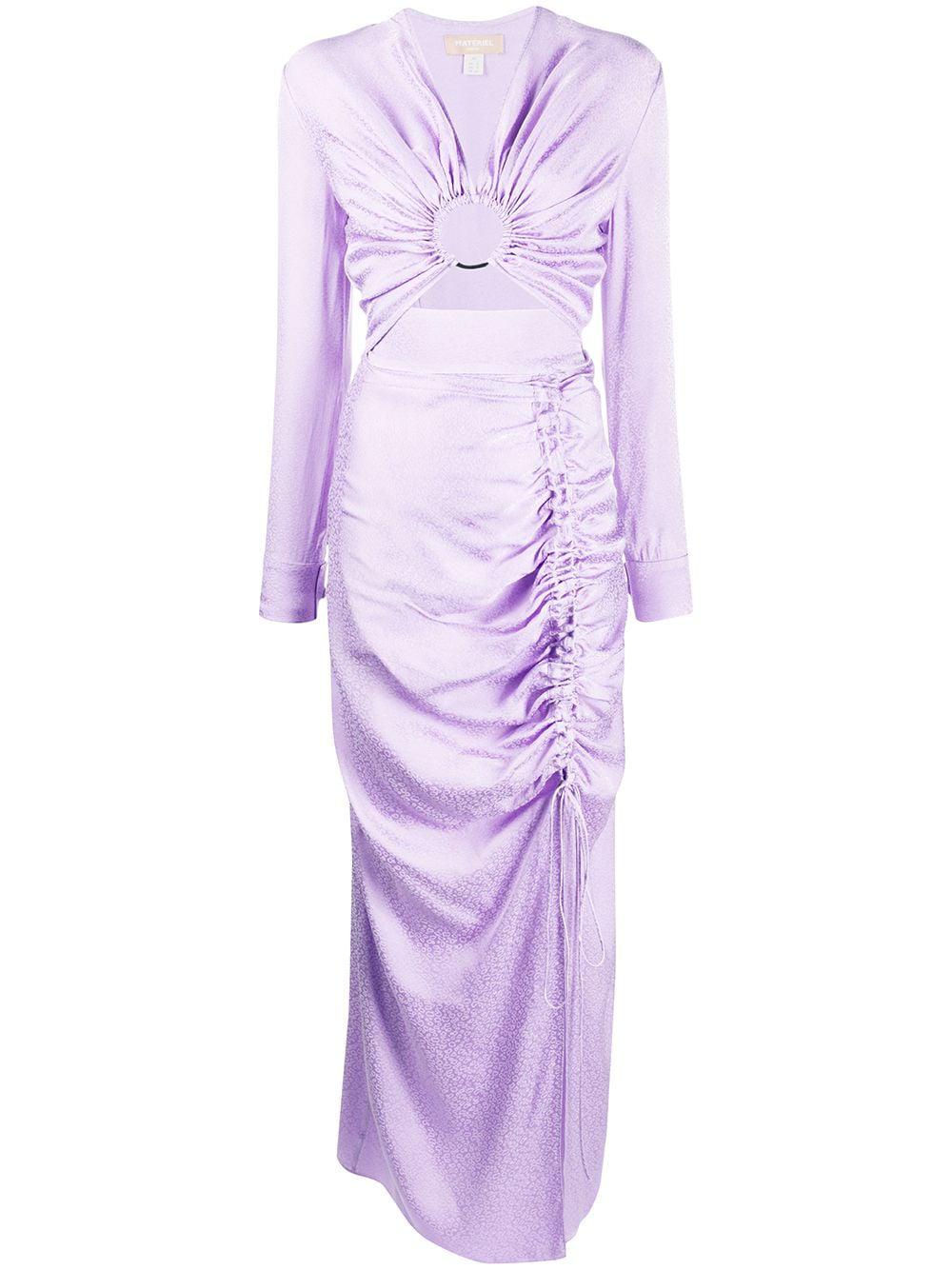 ruched long sleeved dress by MATERIEL