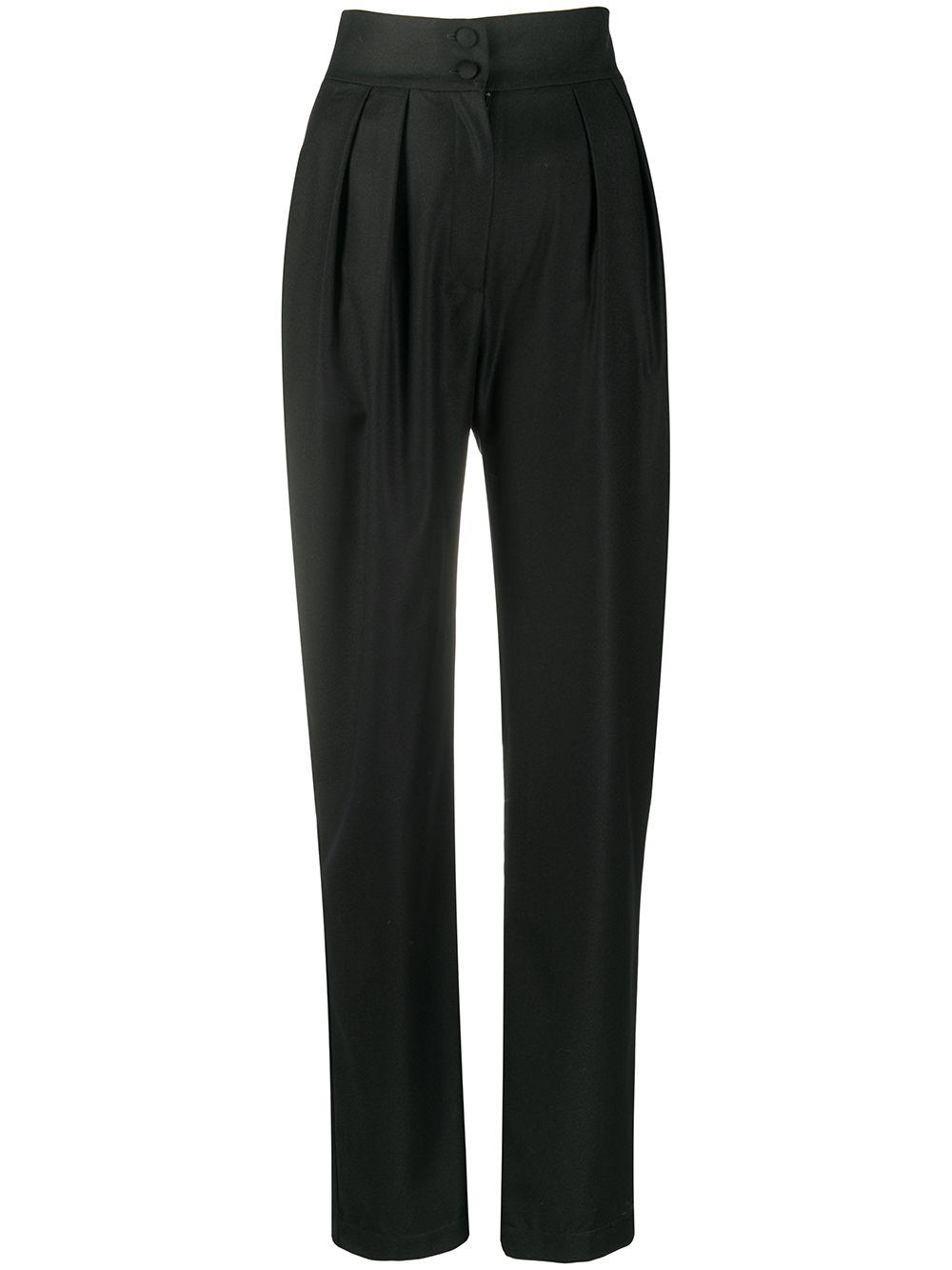 tapered-leg wool trousers by MATERIEL
