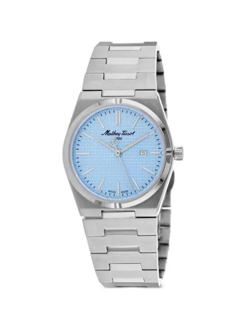 Zeus waffle-textured 32mm watch by MATHEY TISSOT