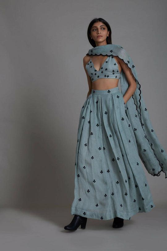 Club Counter Lehenga Set (3 PCS) by MATI Club Counter Lehenga Set (3 PCS) by MATI