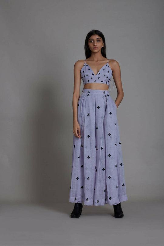 Mati Club Lehenga Set-Lavender (2 PCS) by MATI
