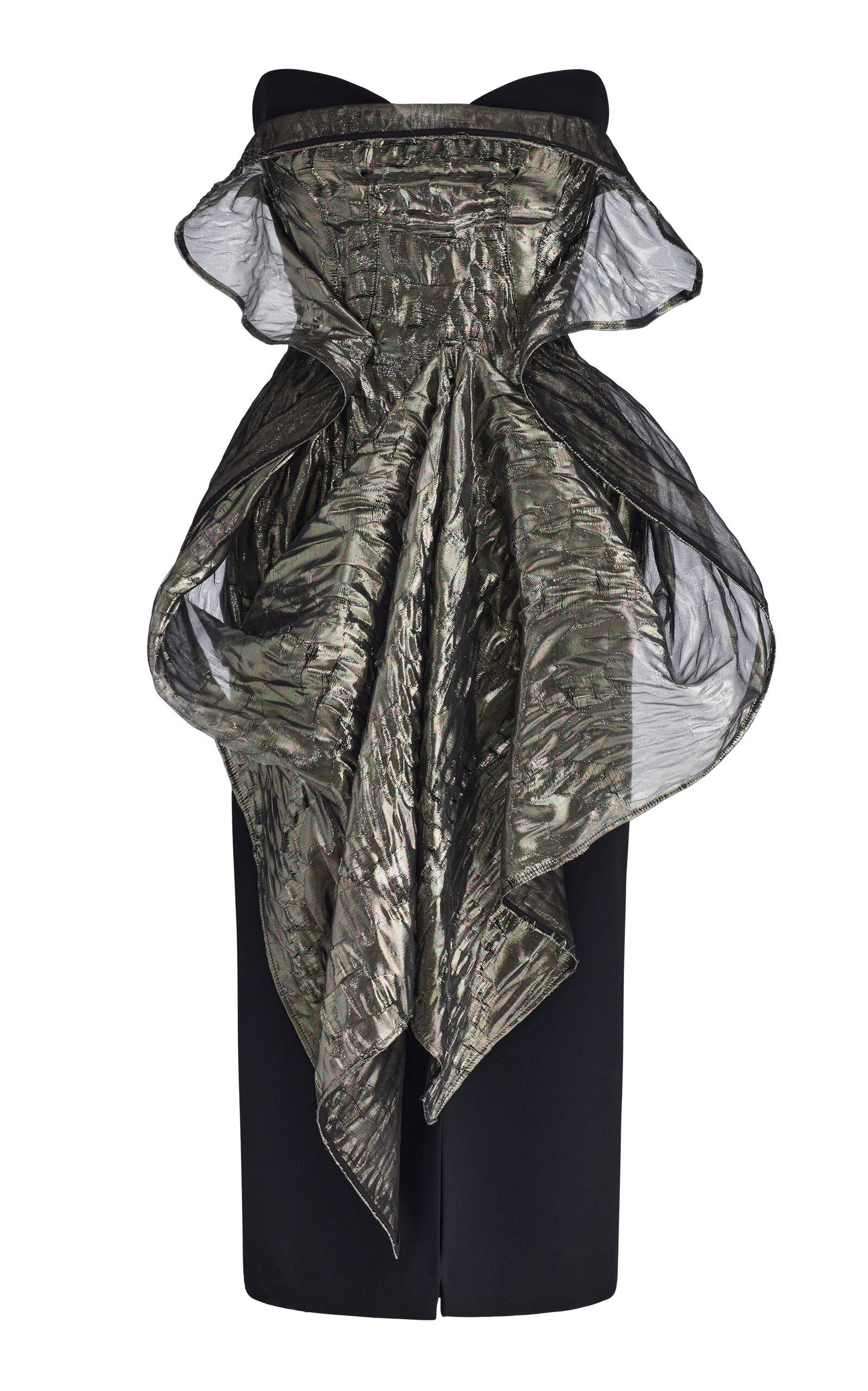 Maticevski De La Cruz Silk-Detailed Crepe Midi Dress - Moda Operandi by MATICEVSKI