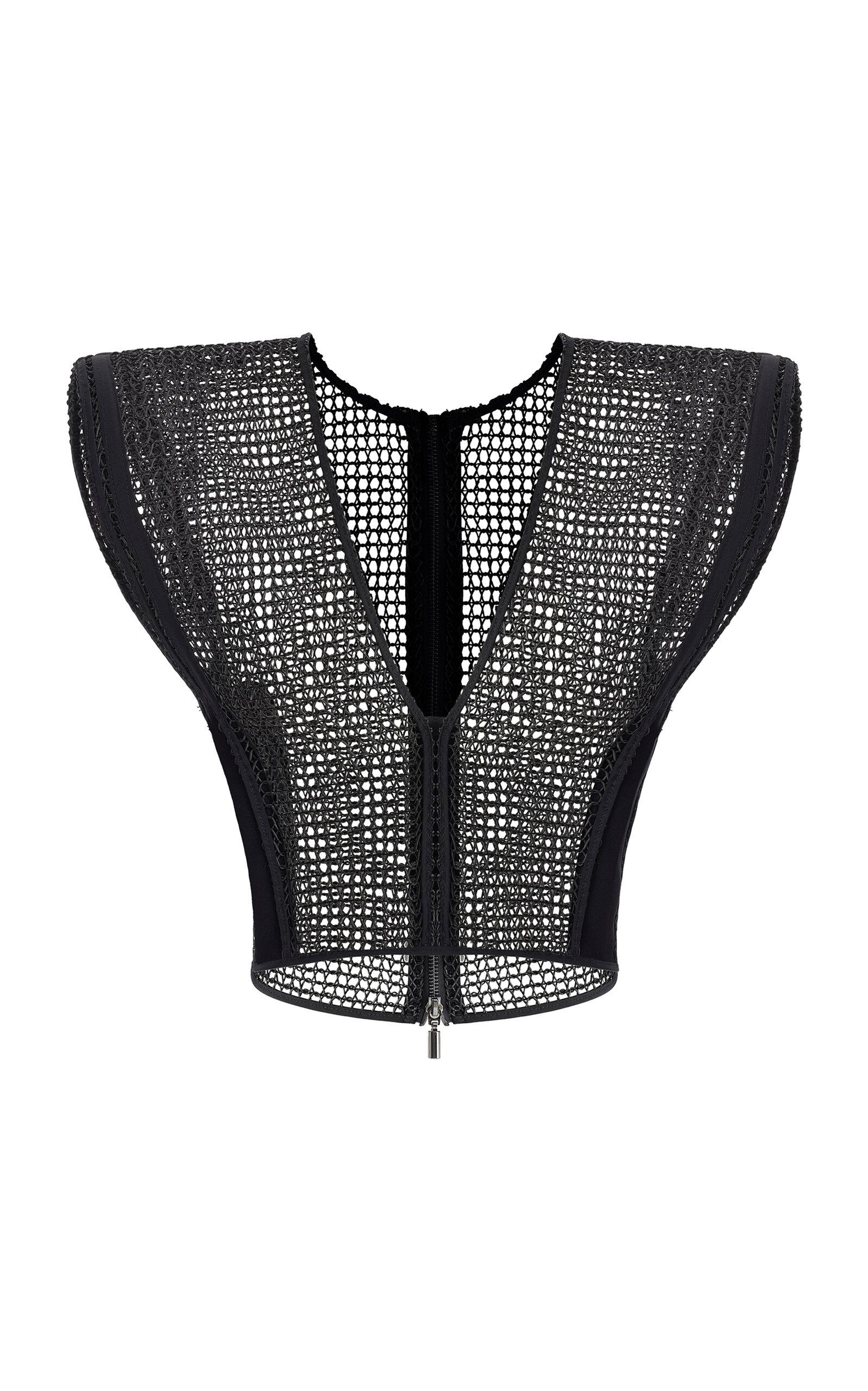 Maticevski Openwork Cotton-Blend Kombat Top - Moda Operandi by MATICEVSKI