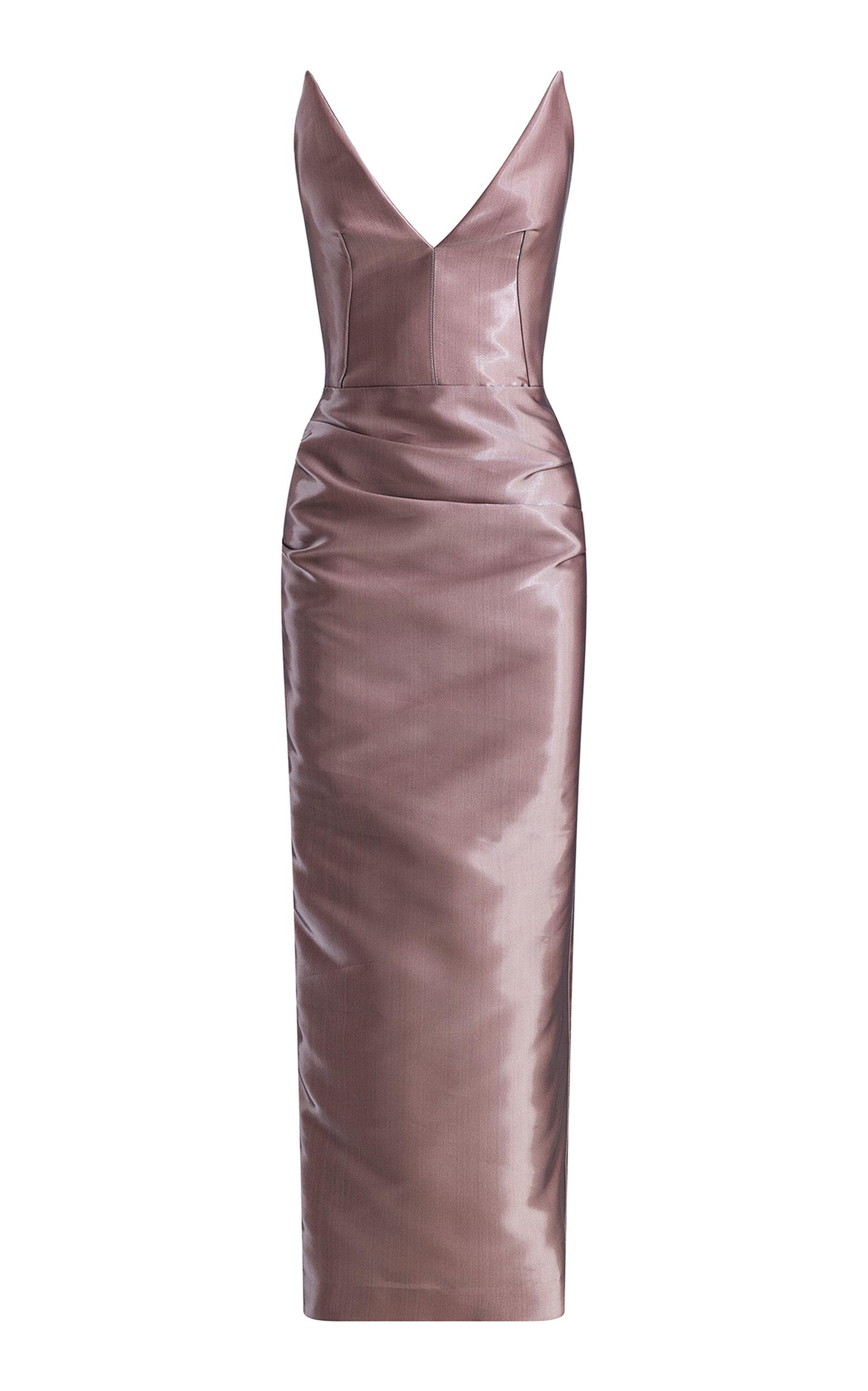 Maticevski Saucy Minx Cotton Midi Dress - Moda Operandi by MATICEVSKI