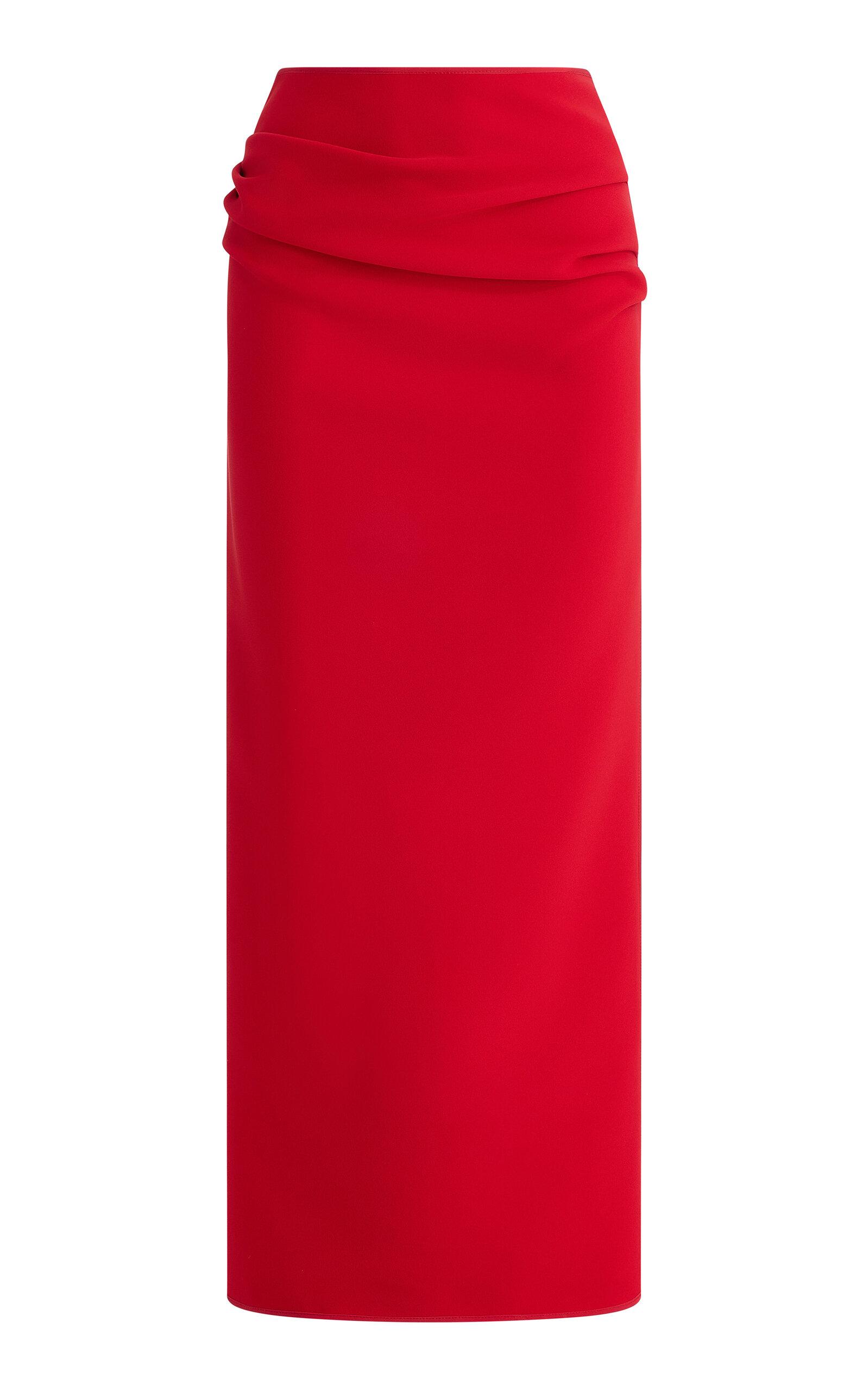 Maticevski Shocking Draped Crepe Maxi Skirt - Moda Operandi by MATICEVSKI
