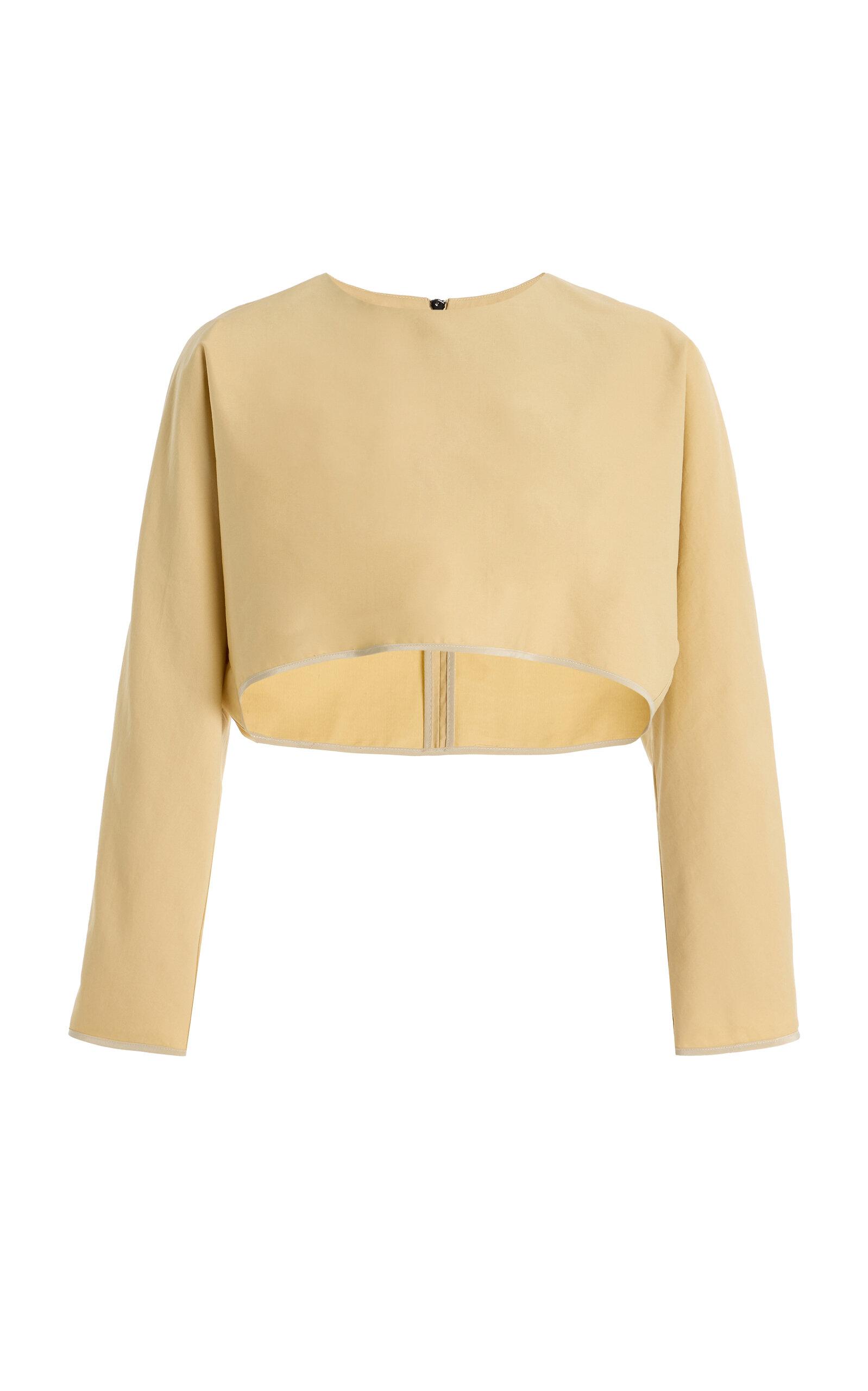Maticevski Shoreline Cropped Cotton Top - Moda Operandi by MATICEVSKI