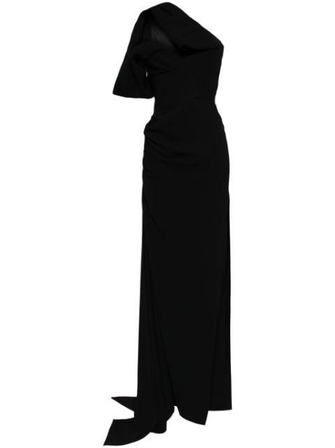 one-shoulder maxi dress by MATICEVSKI