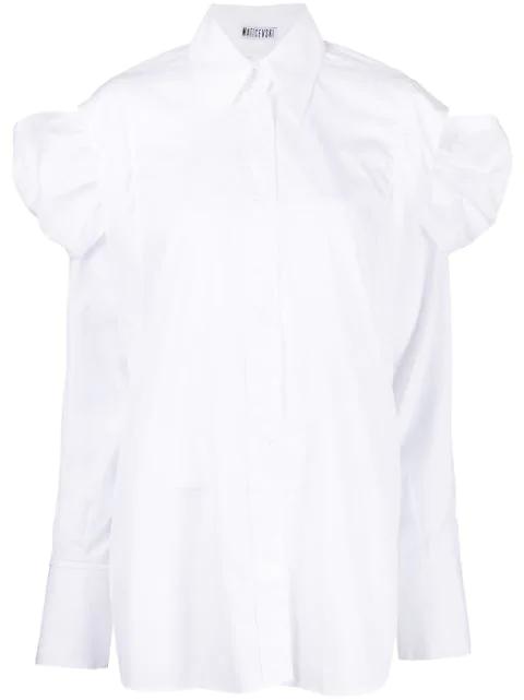ruched oversized shirt by MATICEVSKI