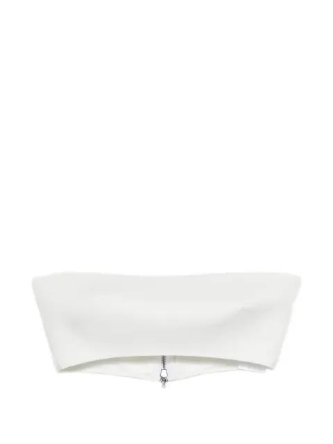 zip strapless top by MATICEVSKI
