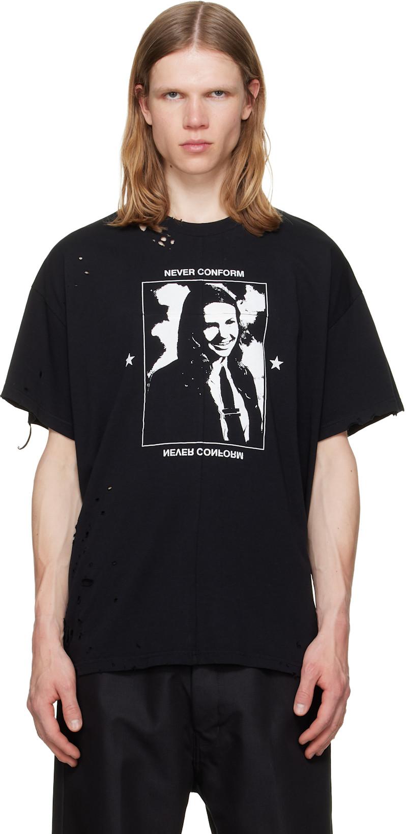 Black Hannah T-shirt by MATIERES FECALES
