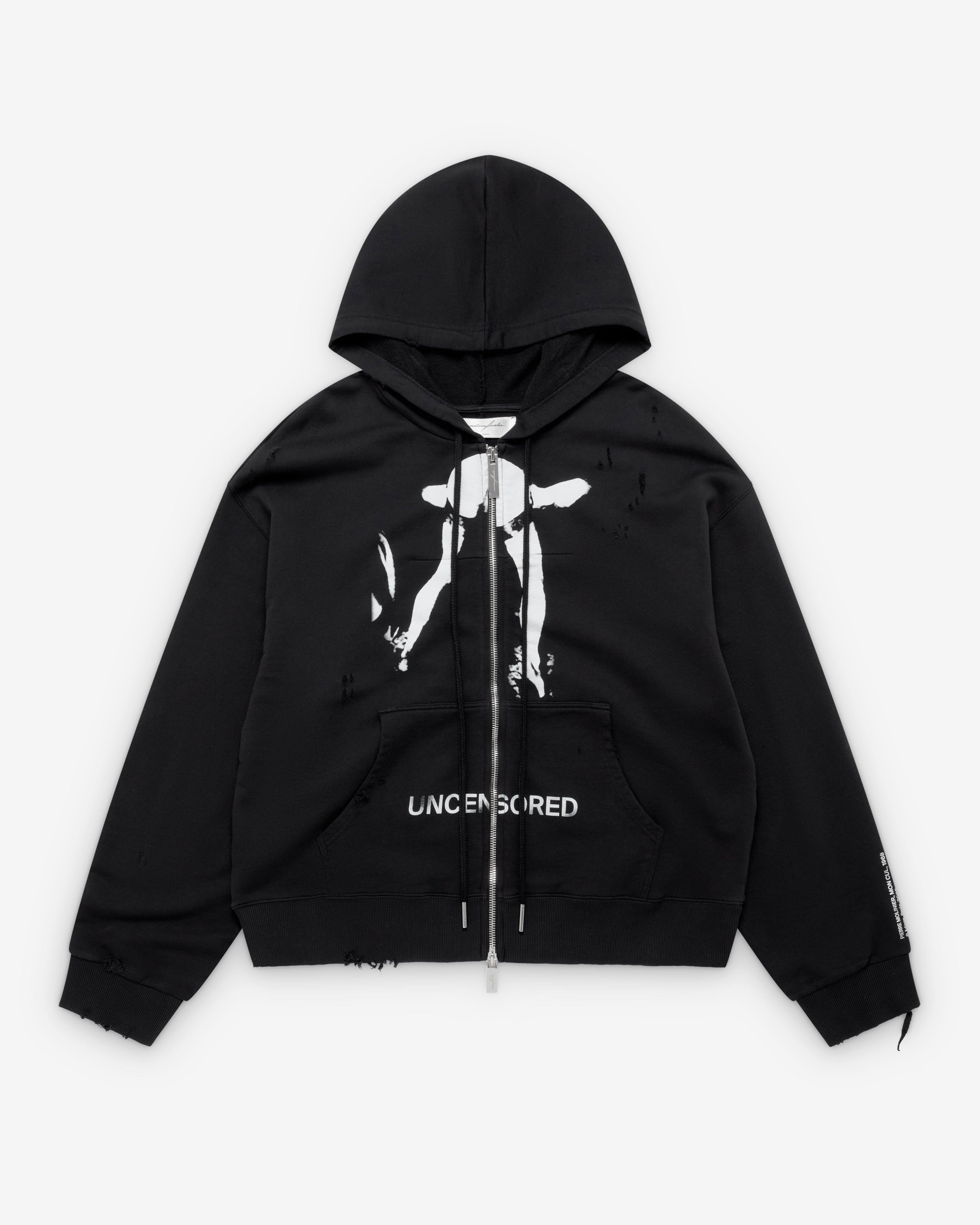 Matières Fécales - Uncensored Cul Hoodie - (Sclera Black) by MATIERES FECALES