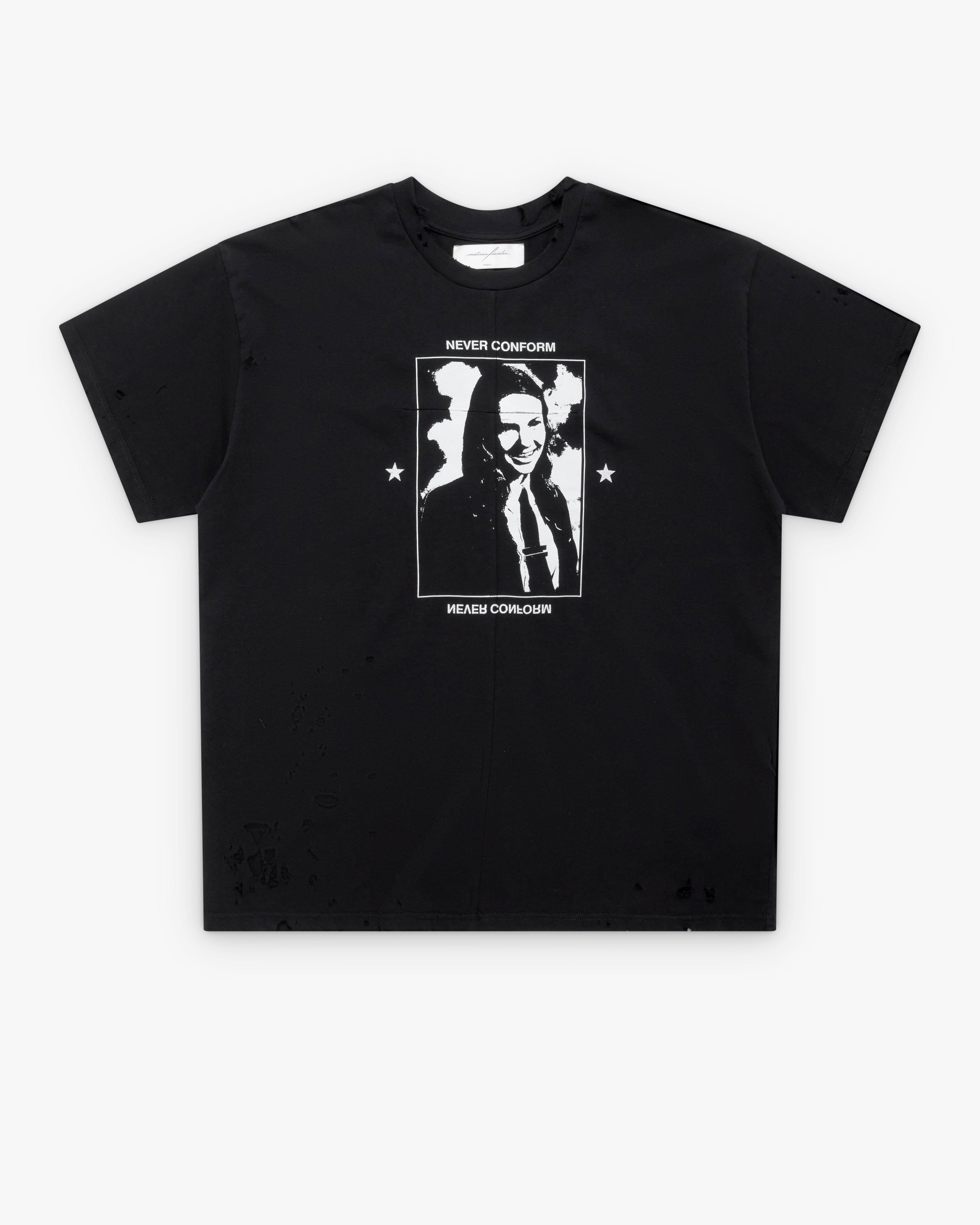 Matières Fécales - Women's Hannah T-Shirt - (Sclera Black) by MATIERES FECALES