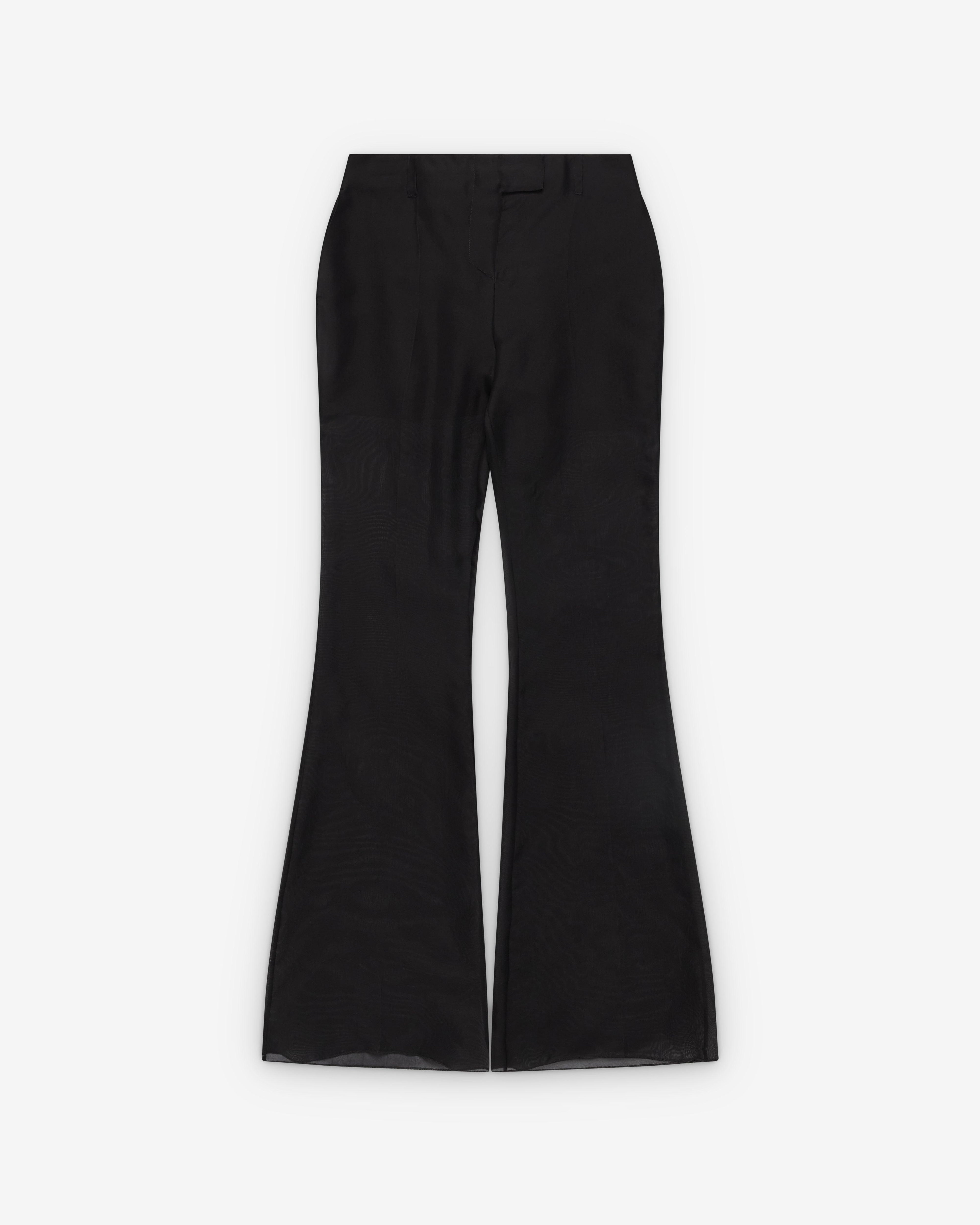 Matières Fécales - Women's Madame H. Silk Organza Trousers - (Black) by MATIERES FECALES