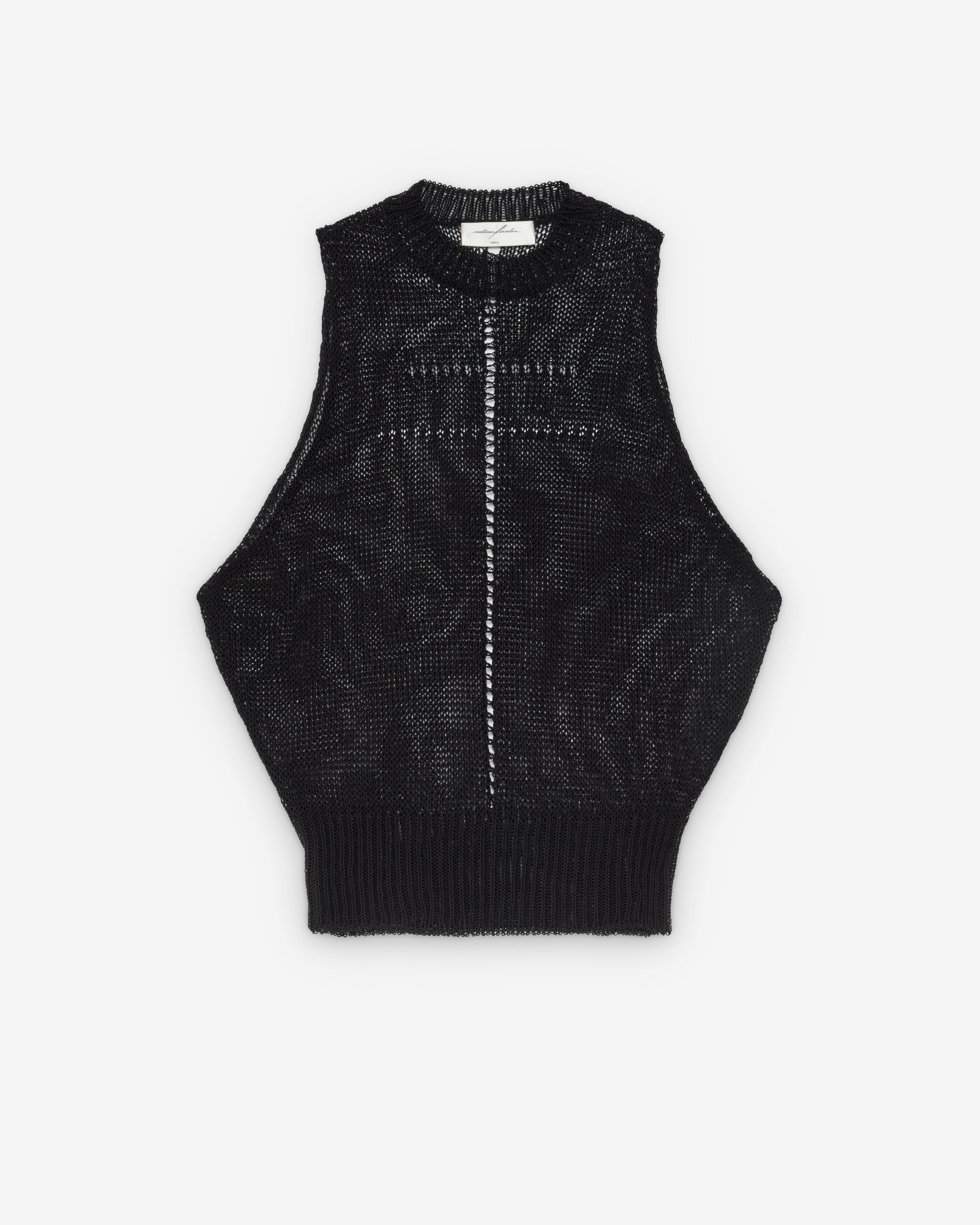 Matières Fécales - Women's Rivage Tank Knit - (Black) by MATIERES FECALES