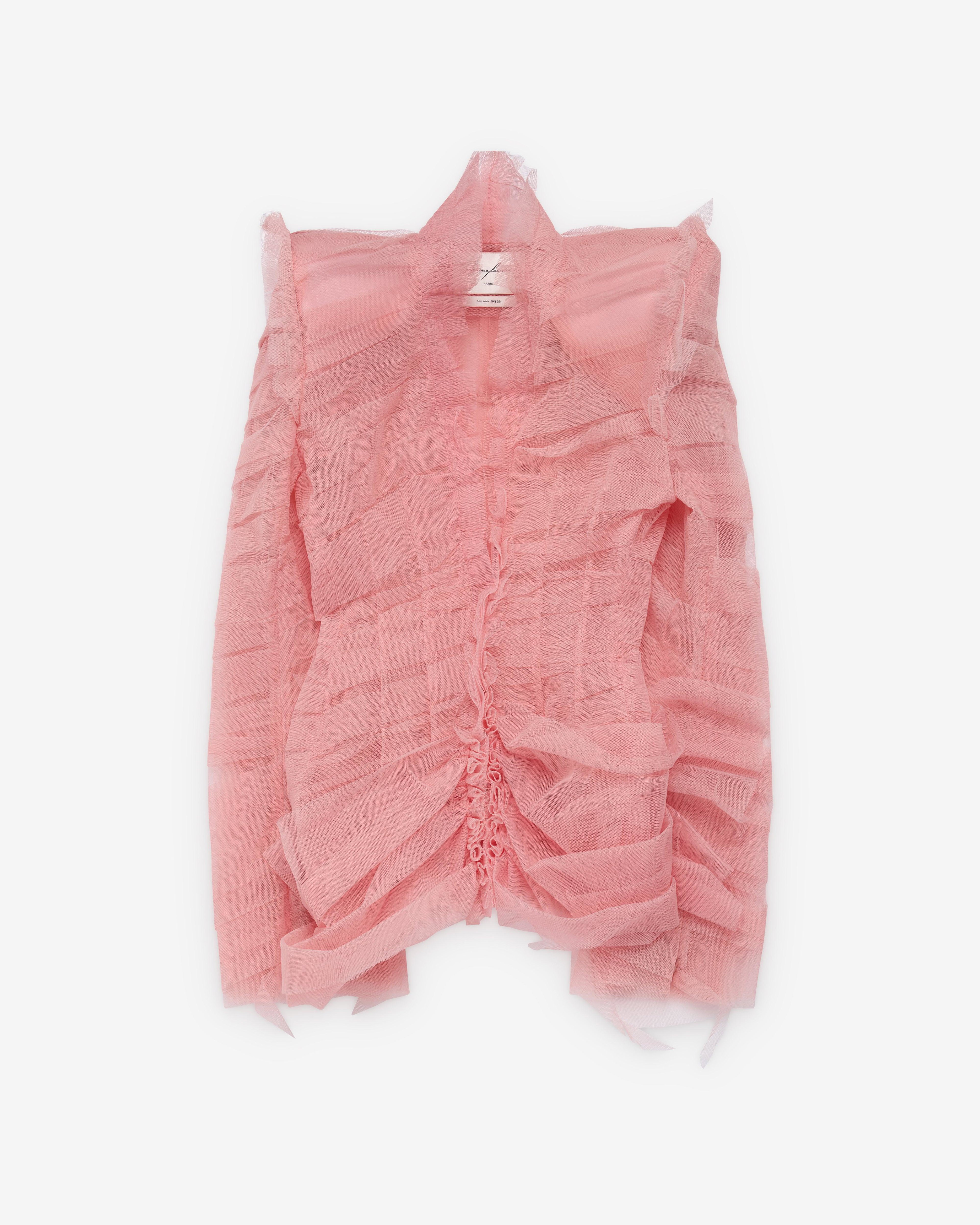 Matieres Fecales - DSM Exclusive Women's Madame L. Tulle Blazer - (Pink) by MATIERES FECALES