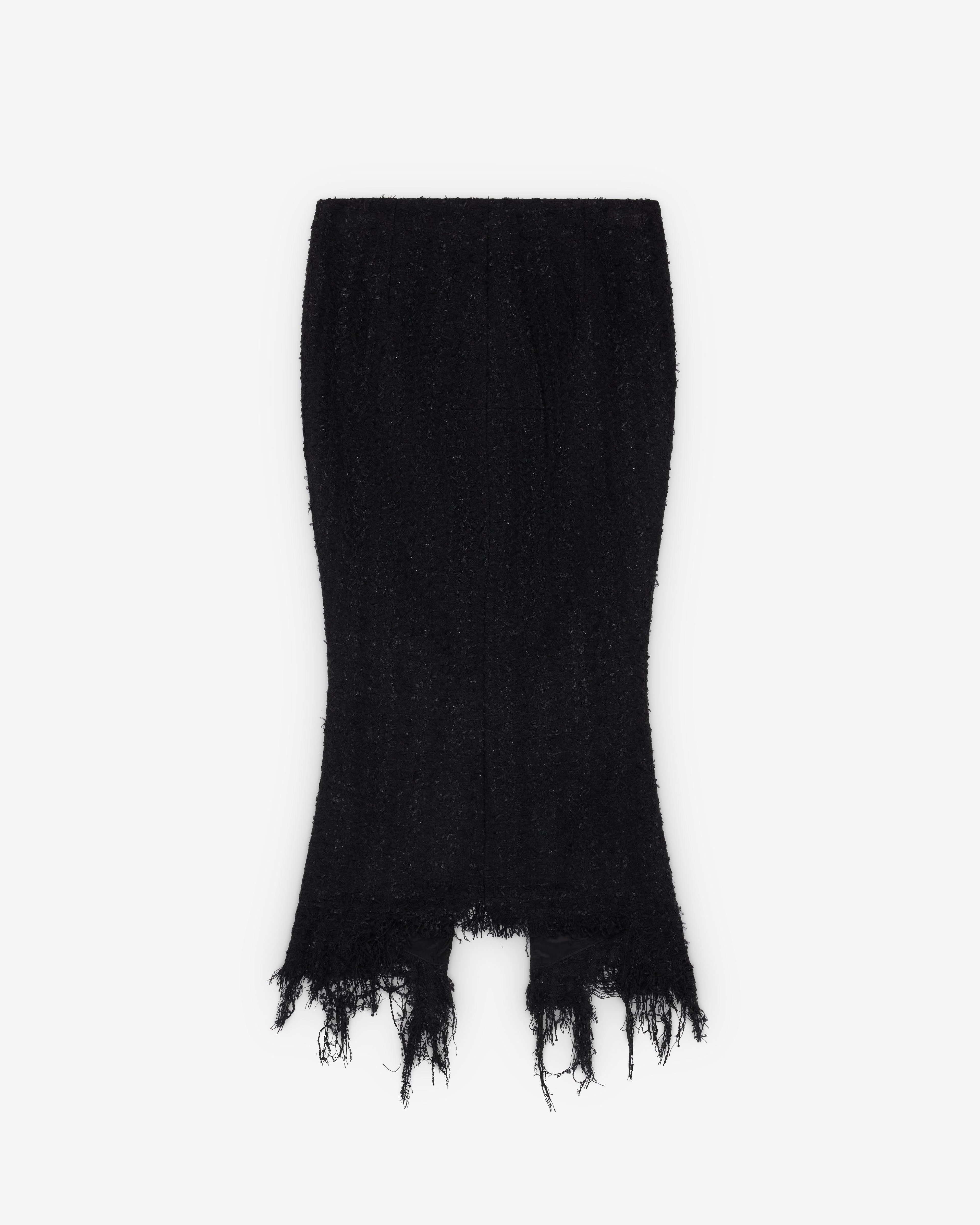 Matieres Fecales - Women's Vendome Tweed Skirt - (Sclera Black) by MATIERES FECALES