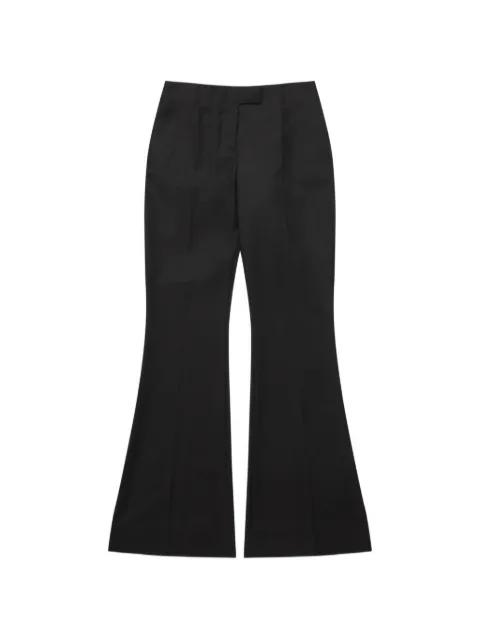 flared wool trousers by MATIERES FECALES