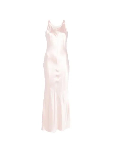 satin racerback maxi dress by MATIERES FECALES