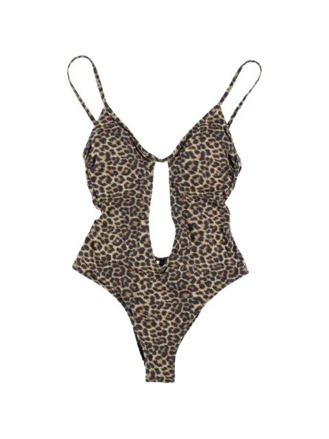 Lilly leopard-pattern cut-out swimsuit by MATINEE