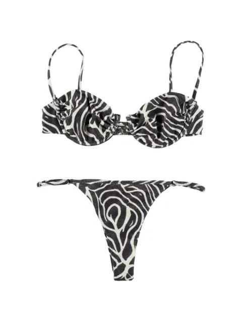 Marina zebra-print bikini by MATINEE