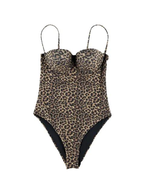 Rihanna leopard-print swimsuit by MATINEE