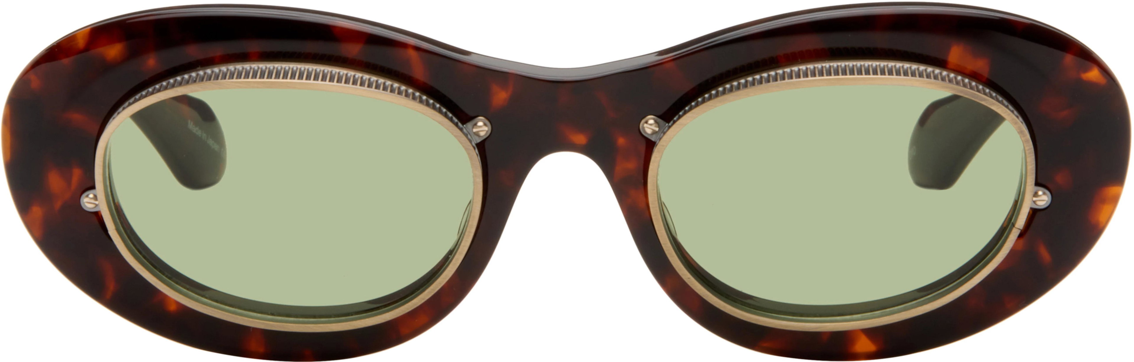 Brown 10604H Sunglasses by MATSUDA